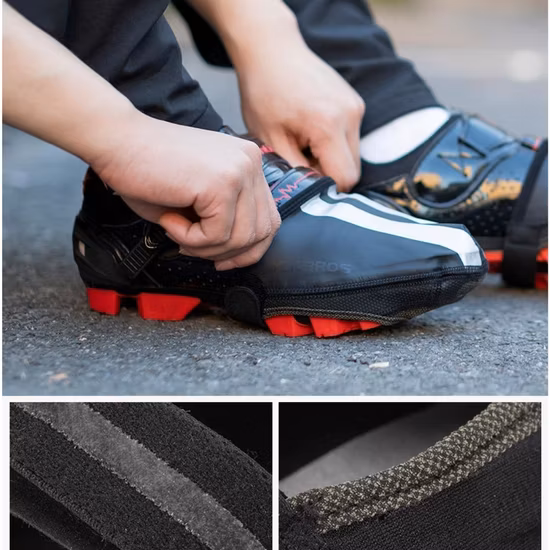 MTB-Top-Schuhe, winddicht, reflektierend, Zubehör, verschleißfeste Schnürsenkel, wasserdicht, Thermo-Fahrradschuhe, Wyz20672